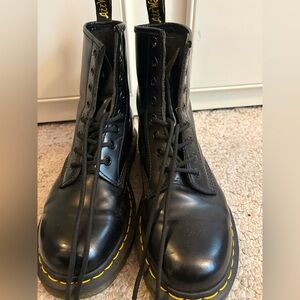 Doc Martens Black Leather Boots with Wonder Balsam Polish